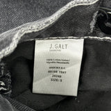J.Galt Carpenter Jeans - 25W UK 6 Grey Cotton