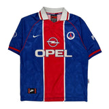 Paris Saint-Germain Nike 1996-97 Home Soccer Jersey - Large Blue Polyester