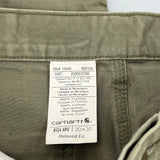 Carhartt Carpenter Trousers - 32W 30L Green Cotton