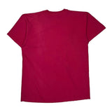 Disney Characters Mickey Unlimited Cartoon T-Shirt - Large Red Cotton