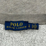 Polo By Ralph Lauren Sweatshirt - Large Gray Cotton