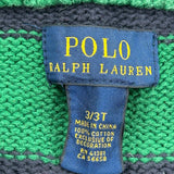 Age 3 Polo By Ralph Lauren 1/4 Zip - XS Green Cotton