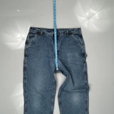 Carhartt Double Knee Carpenter Jeans - 38W 34L Blue Cotton