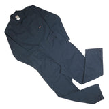 DICKIES Mens Navy Blue Cotton Blend Dungarees Regular Fit Long Sleeve L W38 L32