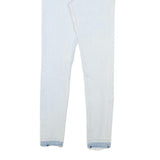 LEVI'S 710 Womens Jeans White Slim Skinny Denim Light W24 L27 Stretch Zip