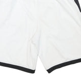 NIKE Mens White & Black Casual Sports Shorts L W28 Polyester Blend