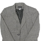 PROPHECY Womens Black & White Houndstooth Tailored Jacket UK 10 Wool Blend