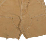 CARHARTT Womens Shorts Beige Casual Cotton Blend M W30 Utility Pockets Workwear