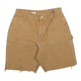 CARHARTT Womens Shorts Beige Casual Cotton Blend M W30 Utility Pockets Workwear