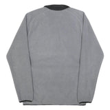 PUMA Mens Grey & Black Patterned Full Zip Jumper Crew Neck Polyester Blend S