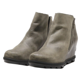 SOREL Ankle Boots Grey Leather Womens UK 7