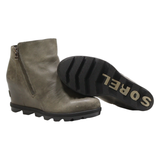 SOREL Ankle Boots Grey Leather Womens UK 7