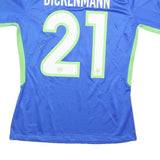NIKE Signed Mens Blue & Green Football Shirt M Short Sleeve Dickenmann 21