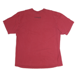 CARHARTT Mens Red Graphic T-Shirt XL Short Sleeve Crew Neck Casual Wear
