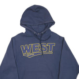 PORT & COMPANY Mens Navy Blue West Seattle Hoodie S Cotton Blend Pullover