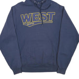 PORT & COMPANY Mens Navy Blue West Seattle Hoodie S Cotton Blend Pullover