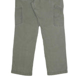 CARHARTT Mens Jeans Olive Relaxed Straight Cotton Blend W32 L30 Workwear