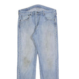 LEVI'S 501 Mens Jeans Blue Regular Straight Denim Light W34 L32 Classic Button