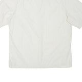 TIMBERLAND Mens White Cotton Blend Shirt L Casual Lightweight Button Up