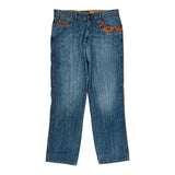Pelle Pelle Hip Hop Jeans - 36W 34L Blue Cotton