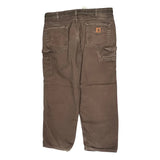 Carhartt Carpenter Trousers - 37W 30L Brown Cotton