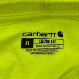 Carhartt T-Shirt - XL Yellow Cotton