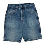 Wrangler Denim Shorts - 30W 9L Blue Cotton
