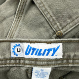 Utility Hip Hop Cargo Shorts - 36W 9L Green Cotton