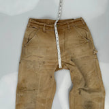 Carhartt Double Knee Carpenter Trousers - 32W 30L Brown Cotton