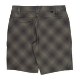 Oakley Checked Shorts - 32″ Waist Gray Polyester