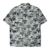 Islan Republic Hawaiian Shirt - Large Blue Cotton Blend