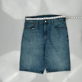 569 Levis Denim Shorts - 34W 12L Blue Cotton
