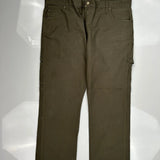 Dickies Carpenter Pants - 40W 31L Green Cotton