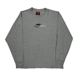 Quiksilver Spellout Long Sleeve T-Shirt - Large Gray Cotton