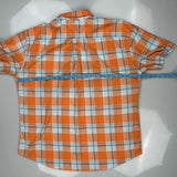 Tommy Hilfiger Checked Short Sleeve Shirt - 2XL Orange Cotton