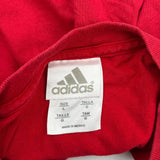Adidas T-Shirt - Large Red Cotton