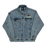 Space Jam A New Legacy Forever 21 Graphic Denim Jacket - Small Blue Denim