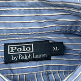 Polo By Ralph Lauren Striped Shirt - XL Blue Cotton