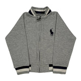 Age 3 Polo By Ralph Lauren Track Jacket - 2XS Gray Cotton Blend