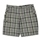 Dickies Checked Shorts - 38W 9L Grey Cotton