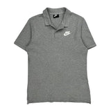 Nike Polo Shirt - Medium Grey Cotton