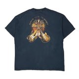 Save The Planet Hard Rock Cafe Graphic T-Shirt - 2XL Navy Cotton