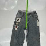 Chewan Hip Hop Jeans - 26W 28L Grey Denim