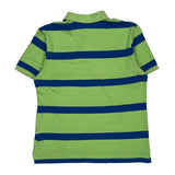 Lacoste Striped Polo Shirt - Large Blue Cotton