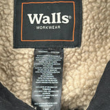 Walls Sherpa Lined Shirt Jacket - Large Black Cotton