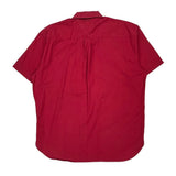 Tommy Hilfiger Short Sleeve Shirt - XL Red Cotton