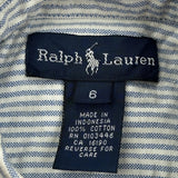 Age 6 Ralph Lauren Striped Shirt - XS Blue Cotton