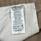 Carhartt Carpenter Trousers - 34W 34L Brown Cotton