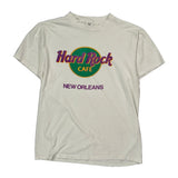 Hard Rock Cafe Graphic T-Shirt - Medium White Cotton