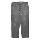 Carhartt Double Knee Carpenter Trousers - 36W 30L Grey Cotton